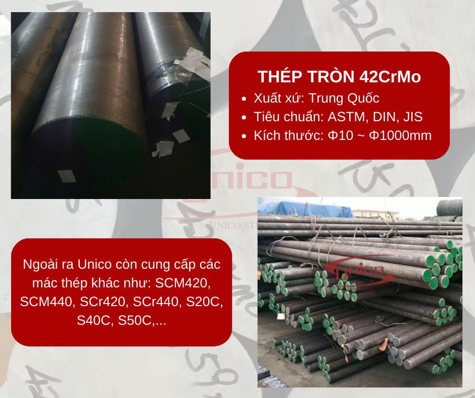 Thép tròn 42CrMo - Unico Steel